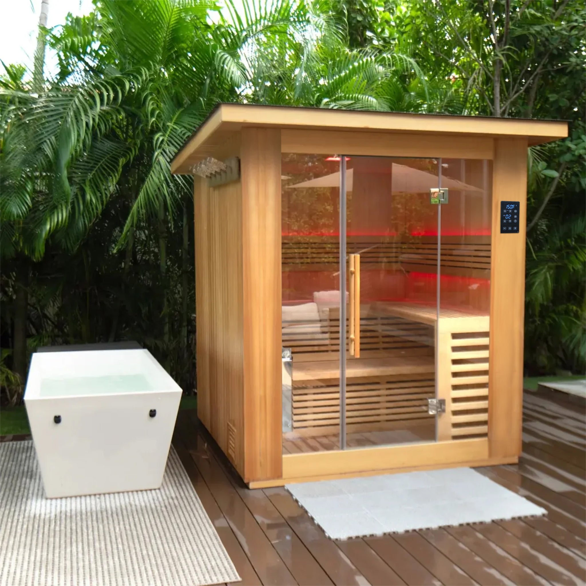 4 Person Traditional Sauna & Inflatable Plunge