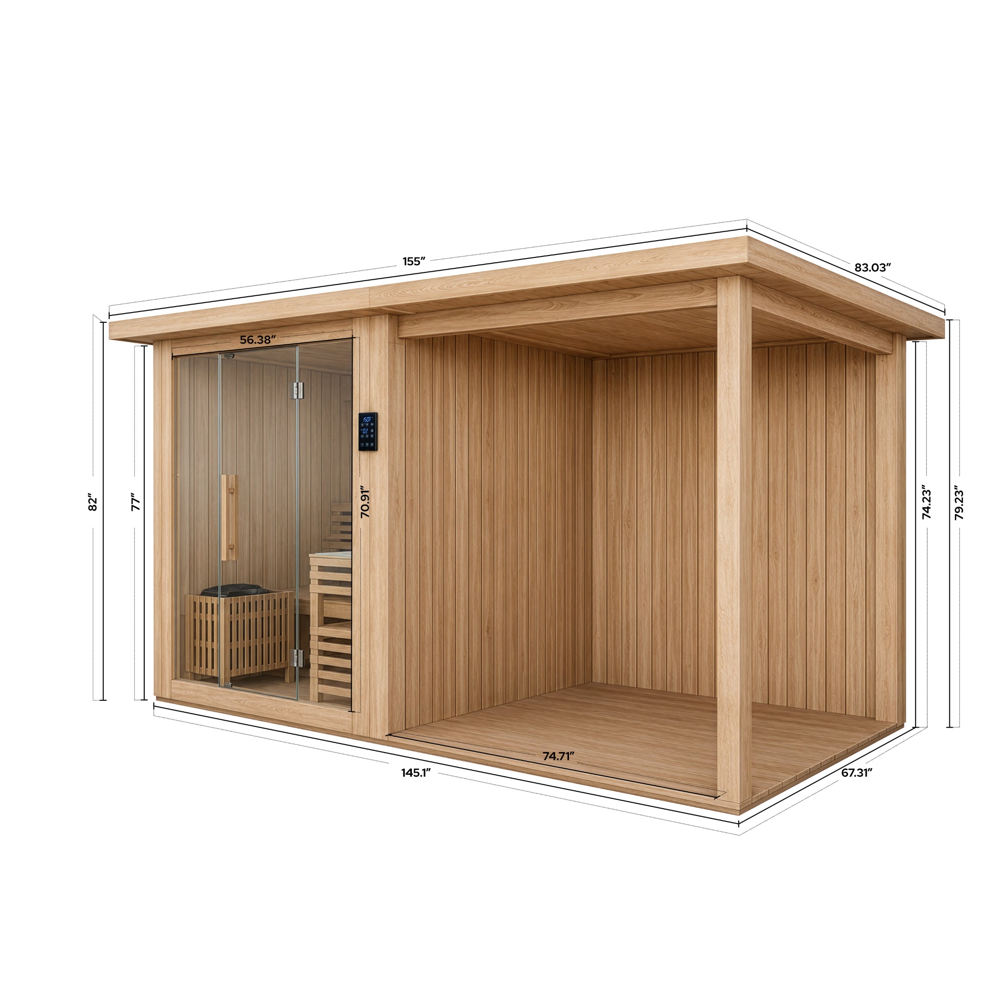 4 Person Traditional Sauna With Extension Kit