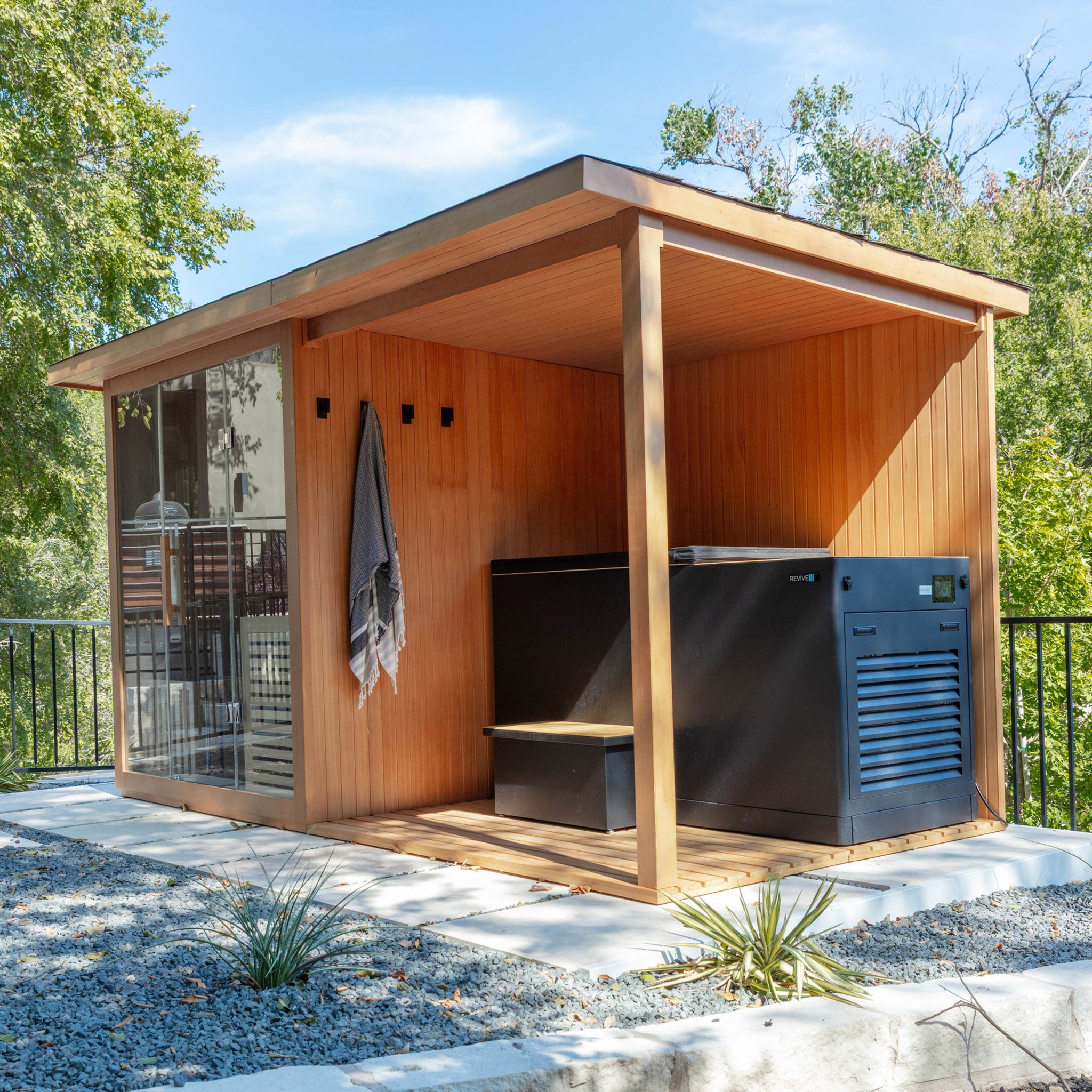 6 Person Traditional Sauna Deck Extension