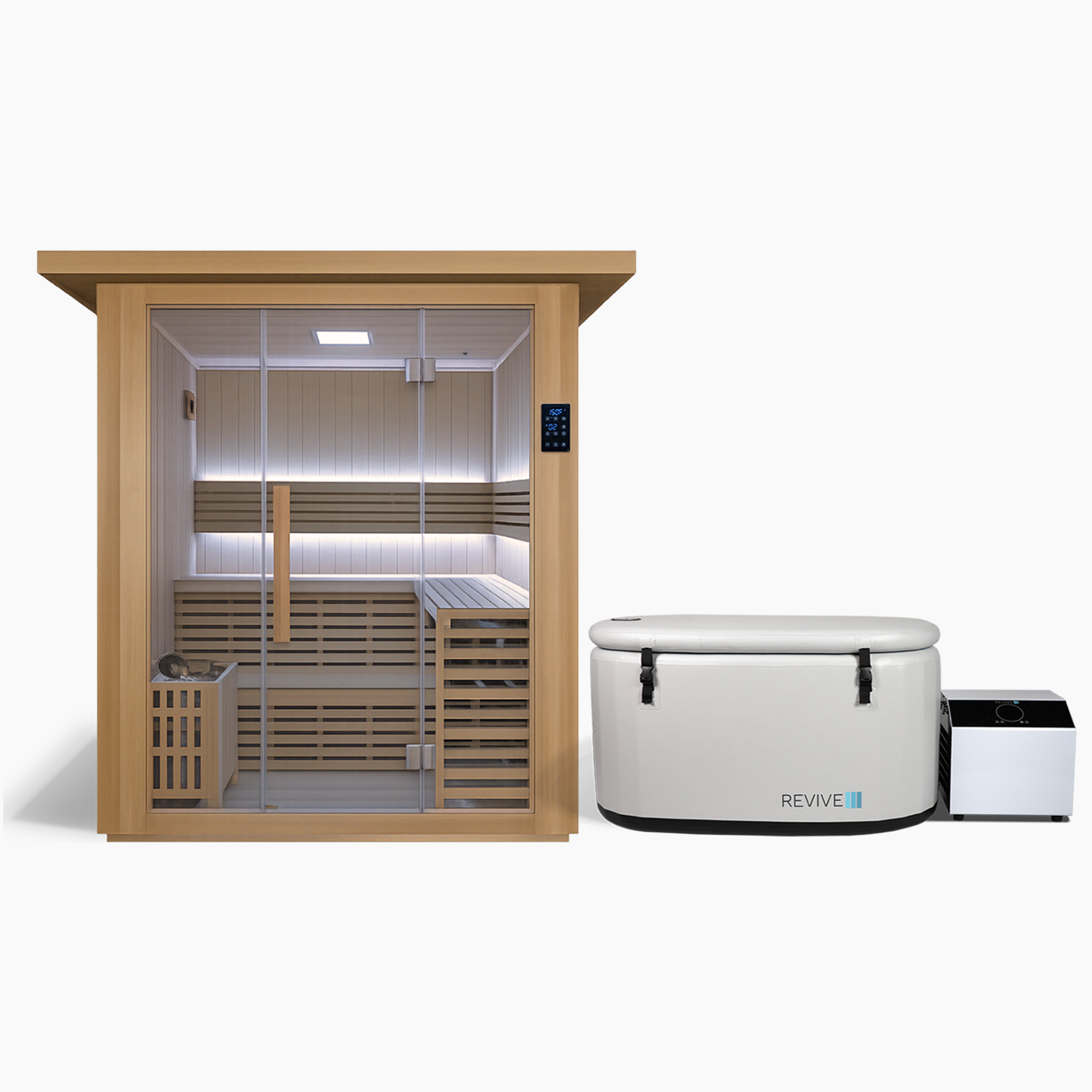 4 Person Traditional Sauna & Inflatable Plunge