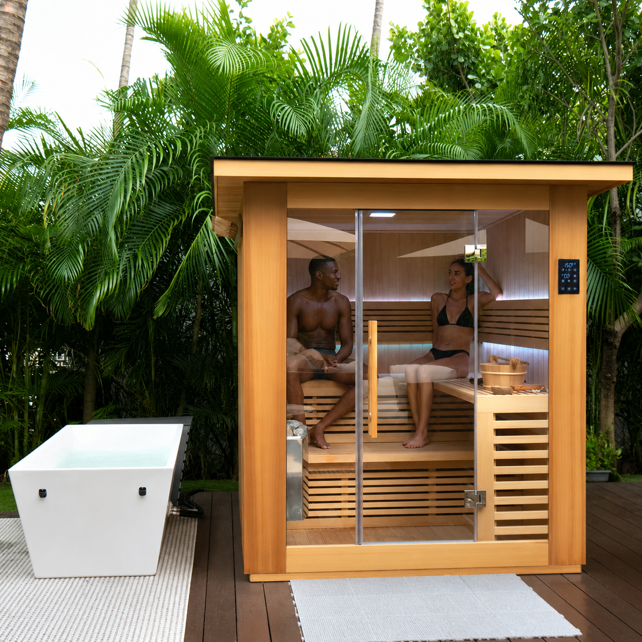 4 Person Traditional Sauna & Inflatable Plunge