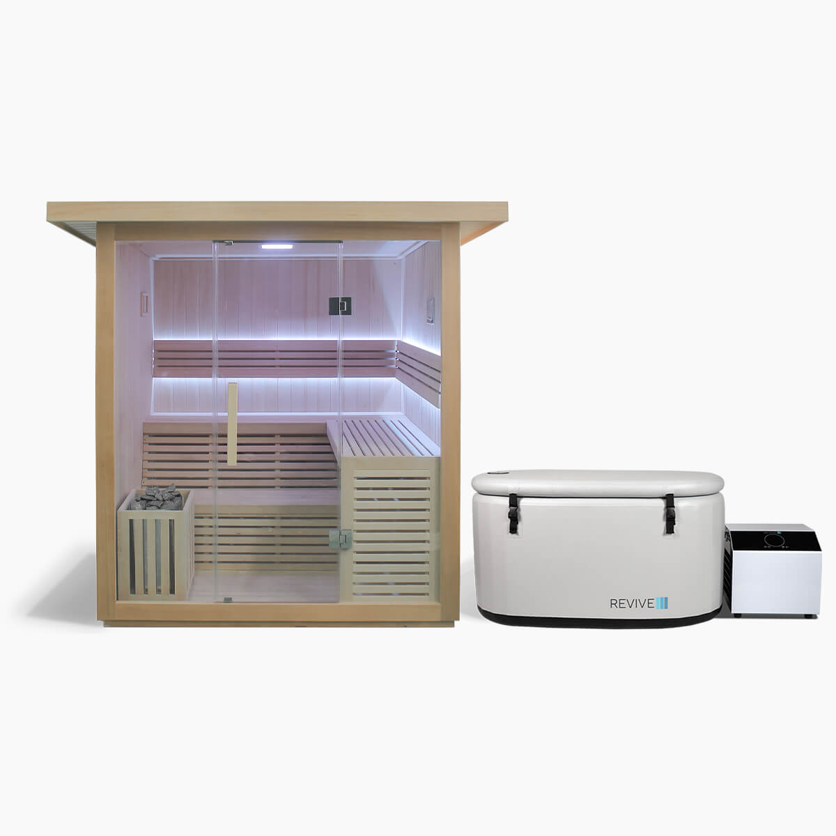 6 Person Traditional Sauna  & Inflatable Plunge