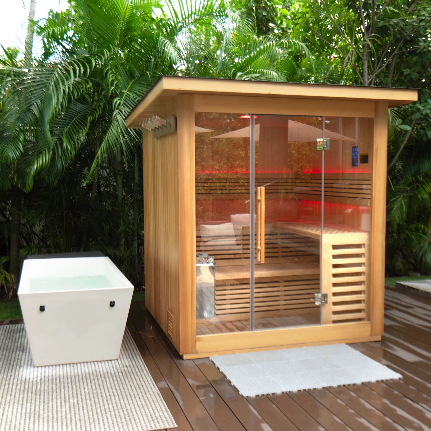 6 Person Traditional Sauna  & Inflatable Plunge