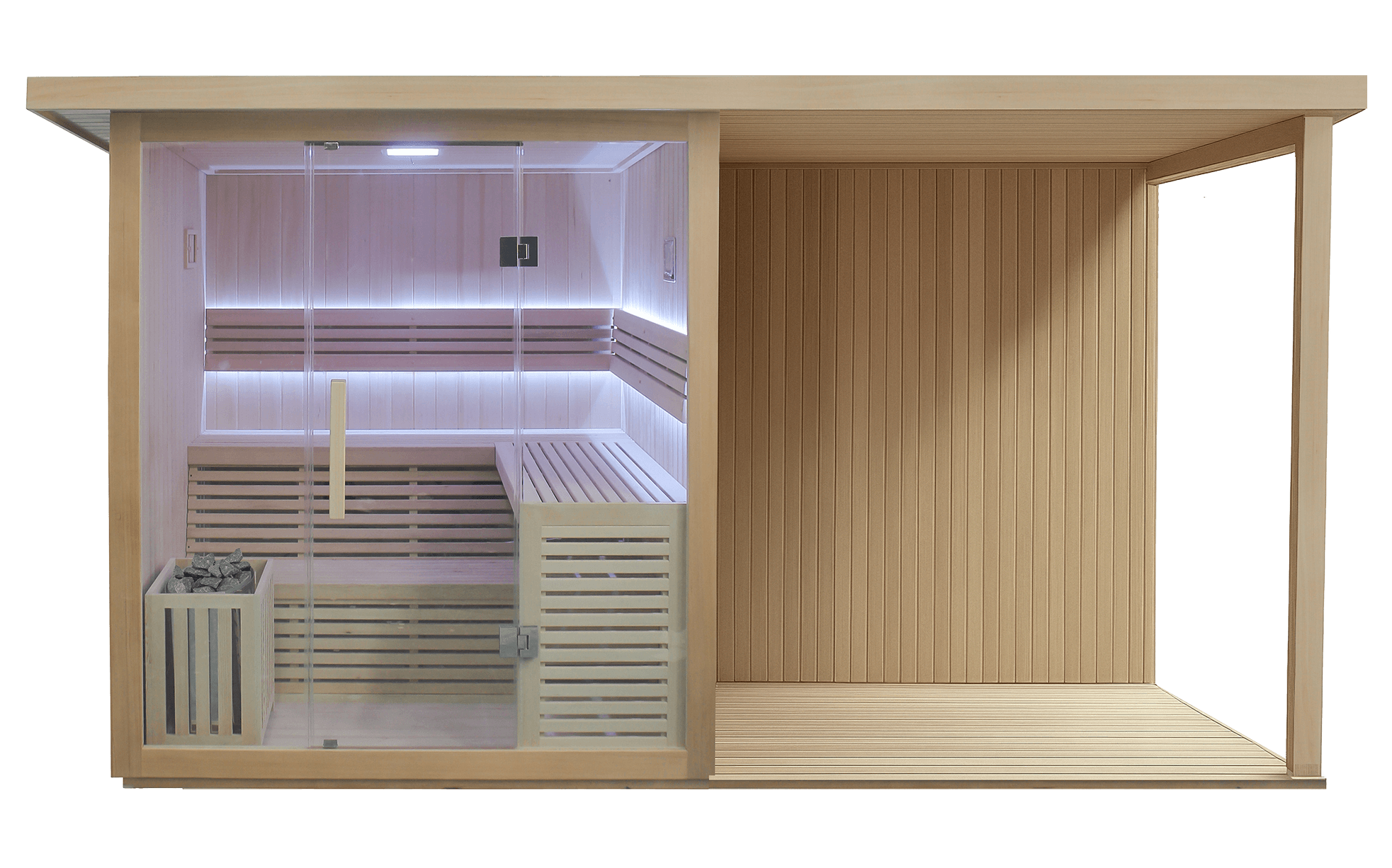 Sauna with Extension Kit & Luxury Plunge