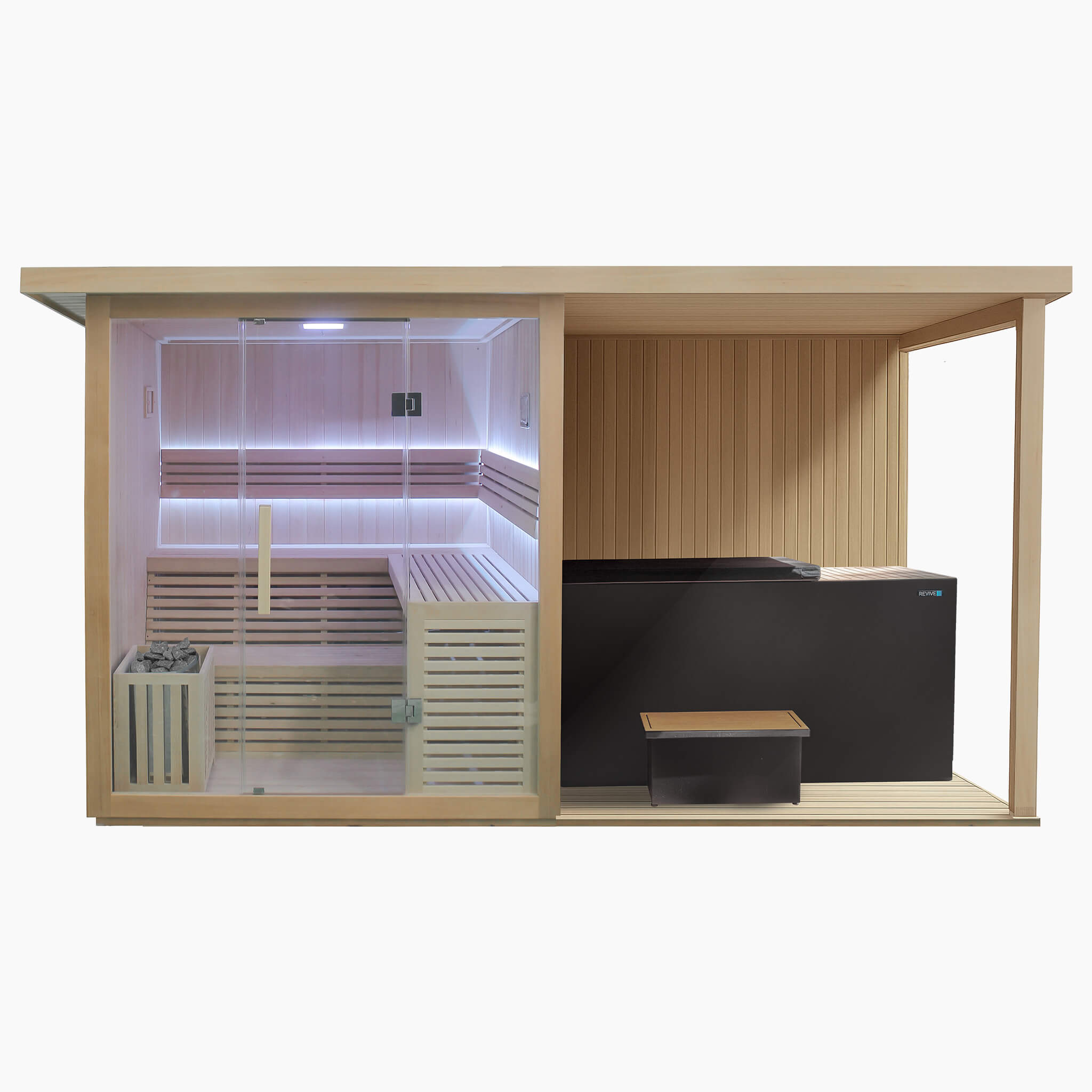 Sauna with Extension Kit & Luxury Plunge